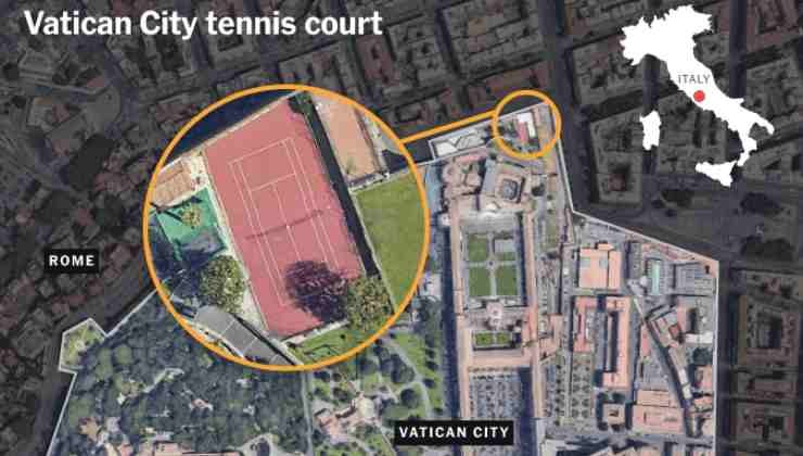 cancha tenis vaticano