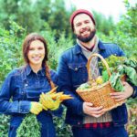 pareja en el campo