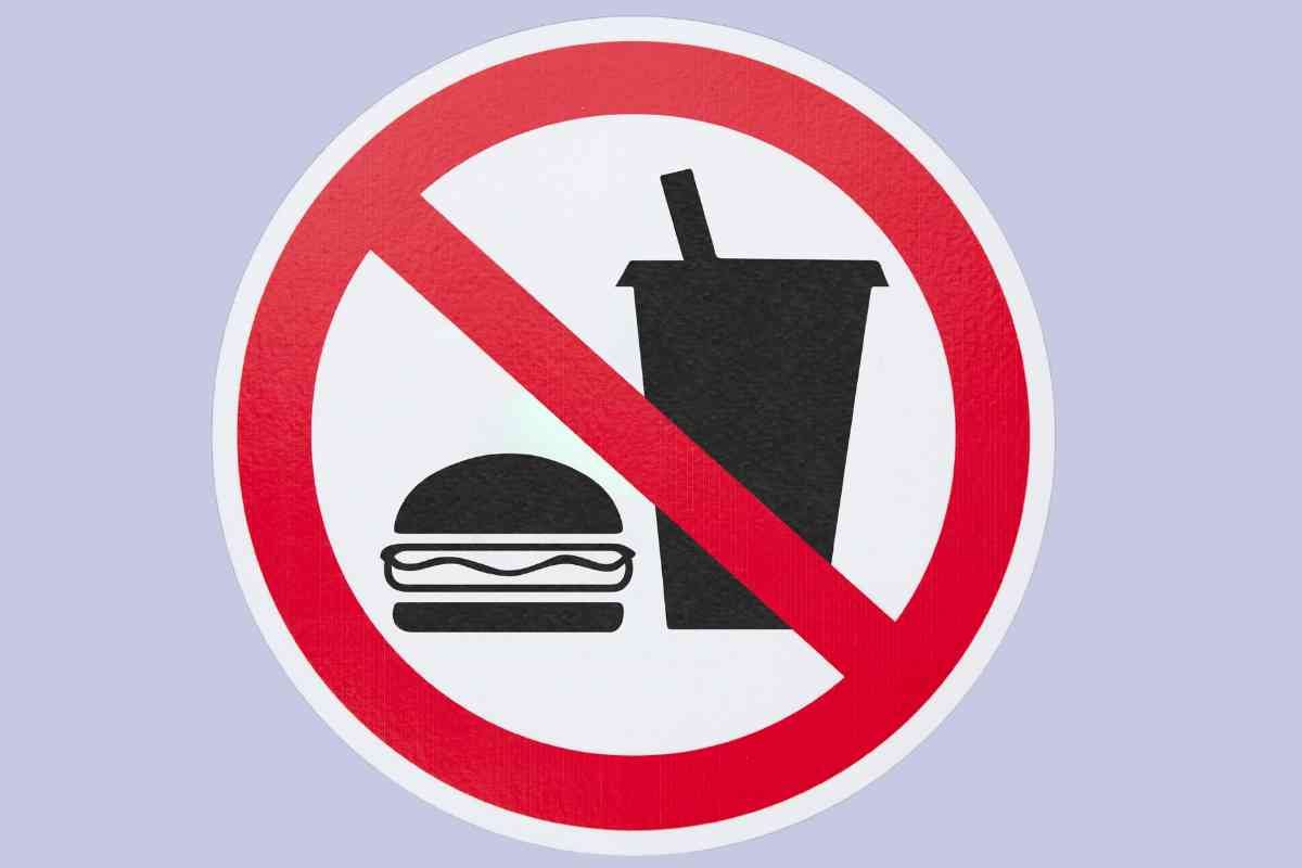 vietato junk food 